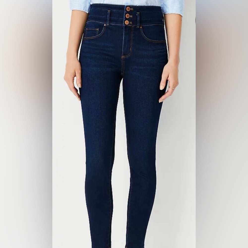 Ann Taylor Sculpting Pocket High Rise Skinny Jean